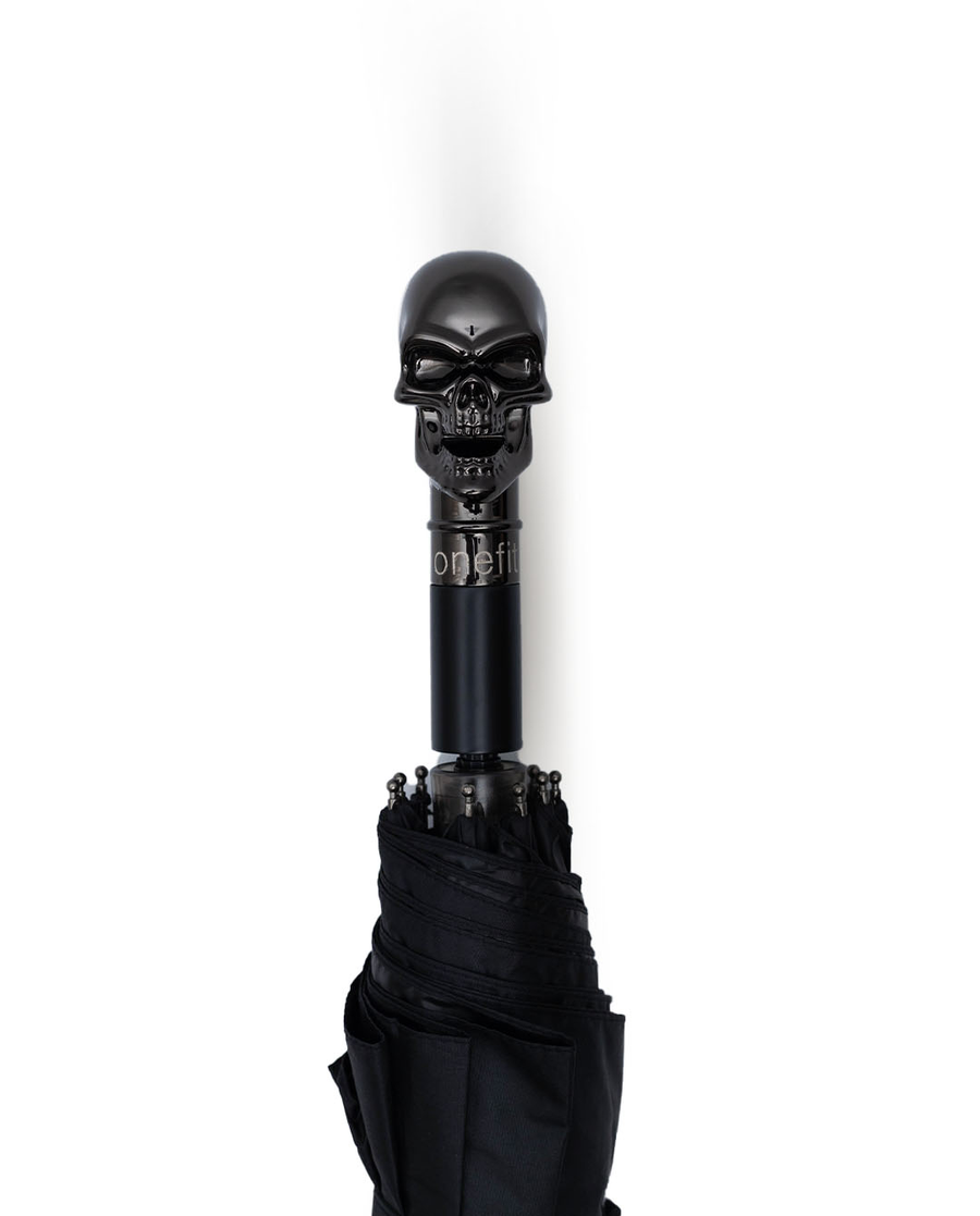 U23 Skull, black, folding umbrella